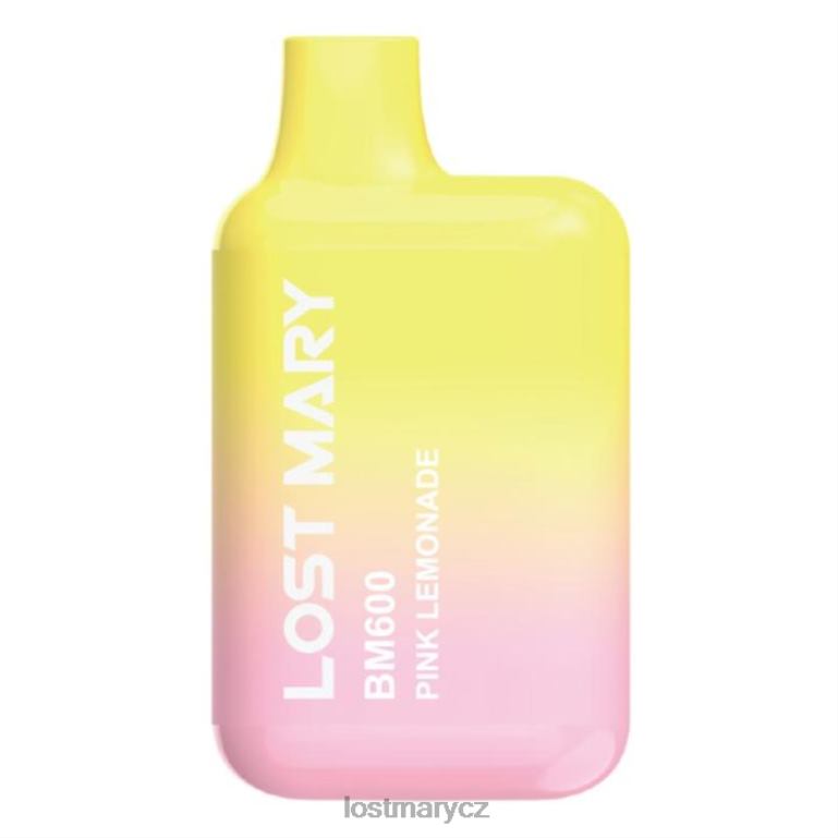 LOST MARY Online - Ztracená mary bm600 jednorázová vapka růžová limonáda 6Z4H0138