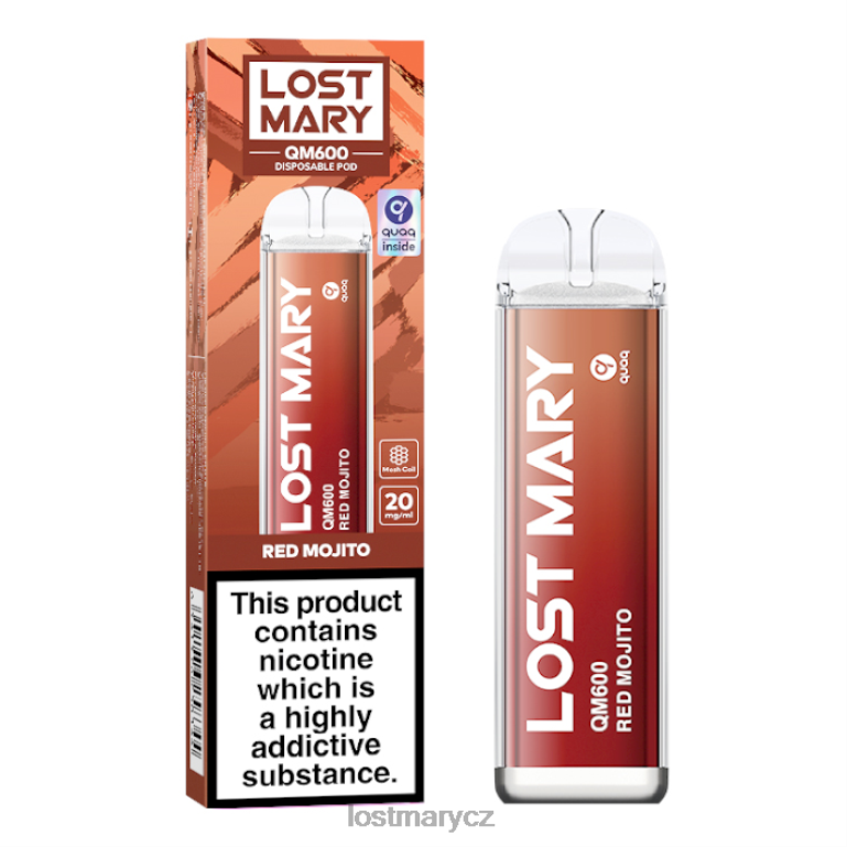 LOST MARY CZ - Ztracená mary qm600 jednorázová vapka červené mojito 6Z4H0164