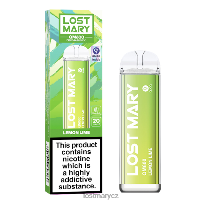 LOST MARY Online - Ztracená mary qm600 jednorázová vapka citron limetka 6Z4H0168