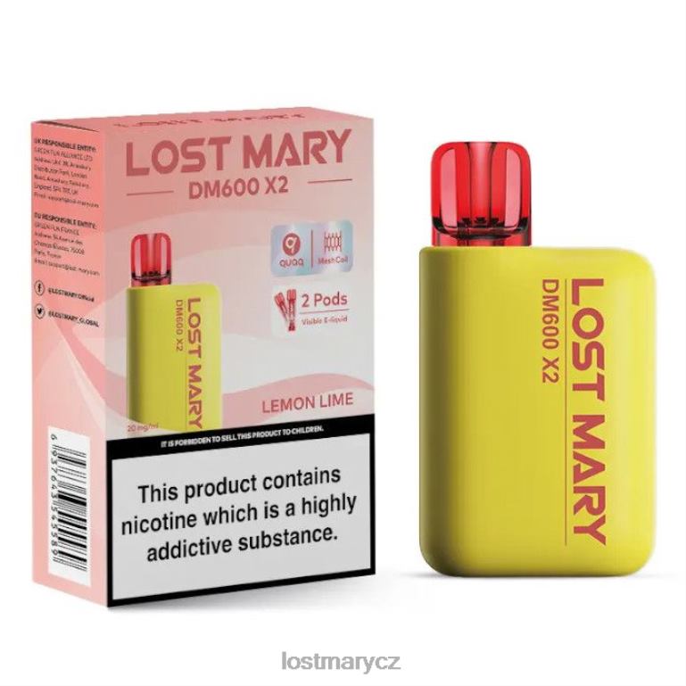 LOST MARY CZ - Jednorázová vapka lost mary dm600 x2 citron limetka 6Z4H0194