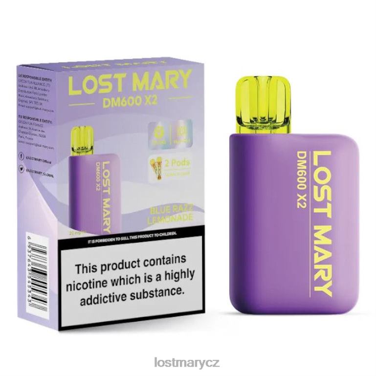 LOST MARY Online - Jednorázová vapka lost mary dm600 x2 modrá razz limonáda 6Z4H0188