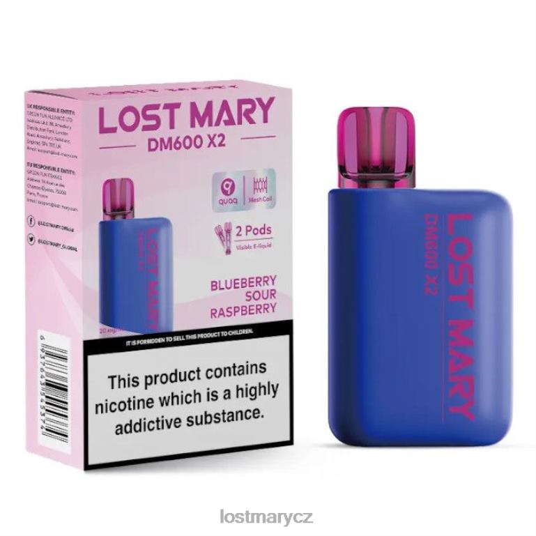 LOST MARY Recenze - Jednorázová vapka lost mary dm600 x2 borůvka kyselá malina 6Z4H0202