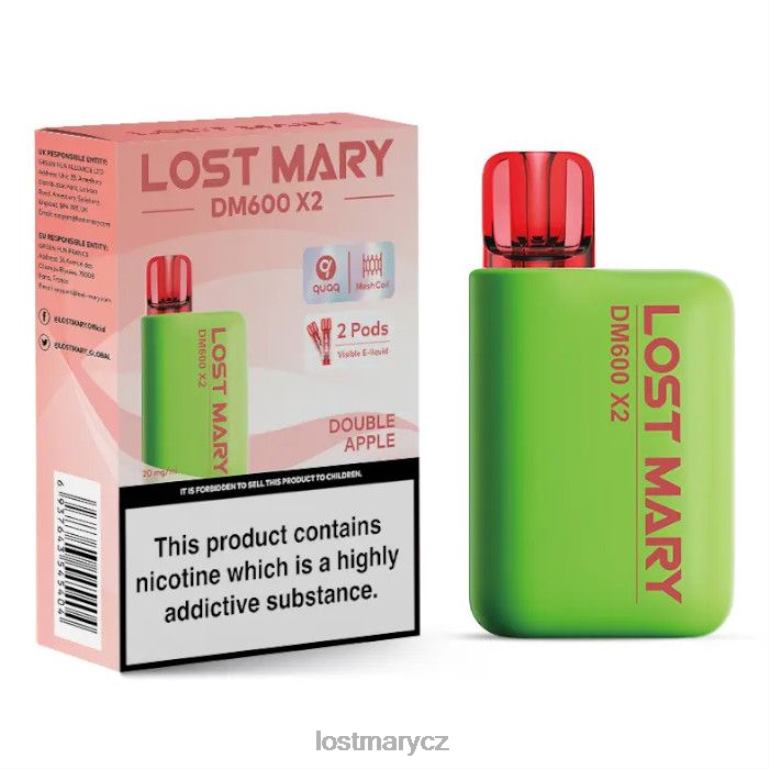 LOST MARY Vape - Jednorázová vapka lost mary dm600 x2 dvojité jablko 6Z4H0191