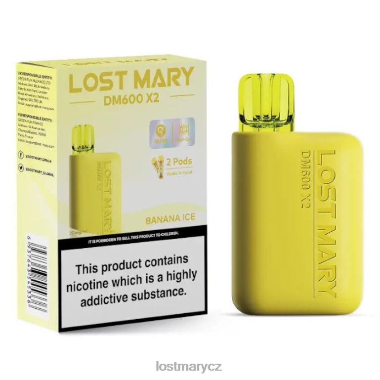 LOST MARY Vape Recenze - Jednorázová vapka lost mary dm600 x2 banánový led 6Z4H0187