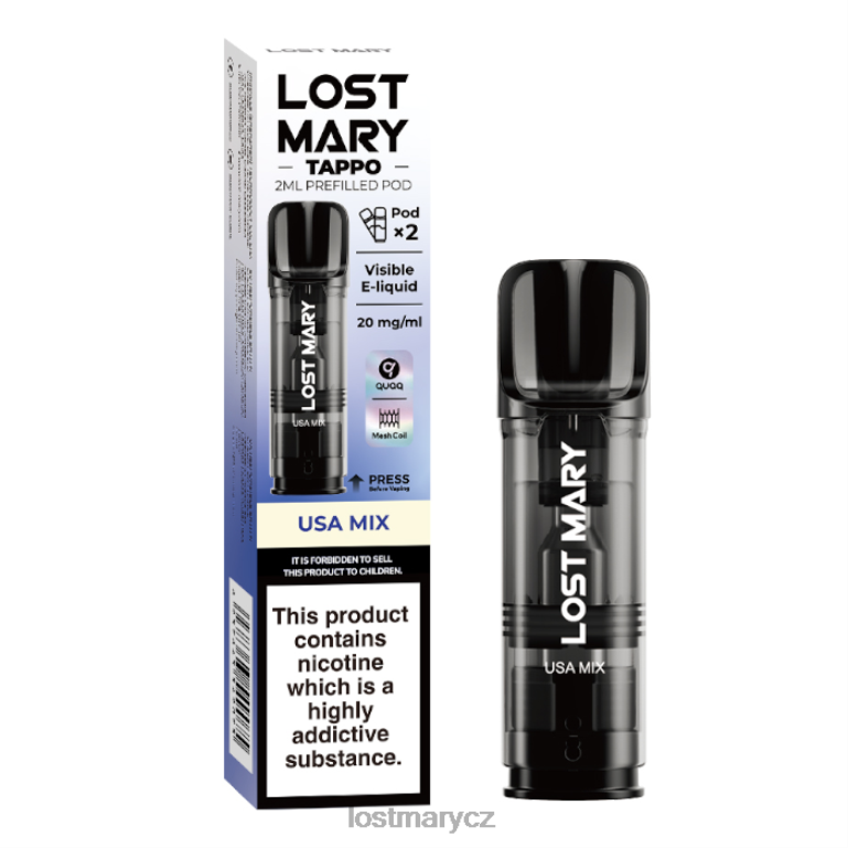 LOST MARY CZ - Lost Mary tappo předplněné lusky - 20 mg - 2 ks USA mix 6Z4H0184