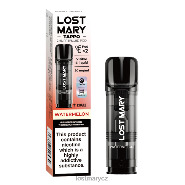 LOST MARY Vape Recenze - Lost Mary tappo předplněné lusky - 20 mg - 2 ks vodní meloun 6Z4H0177